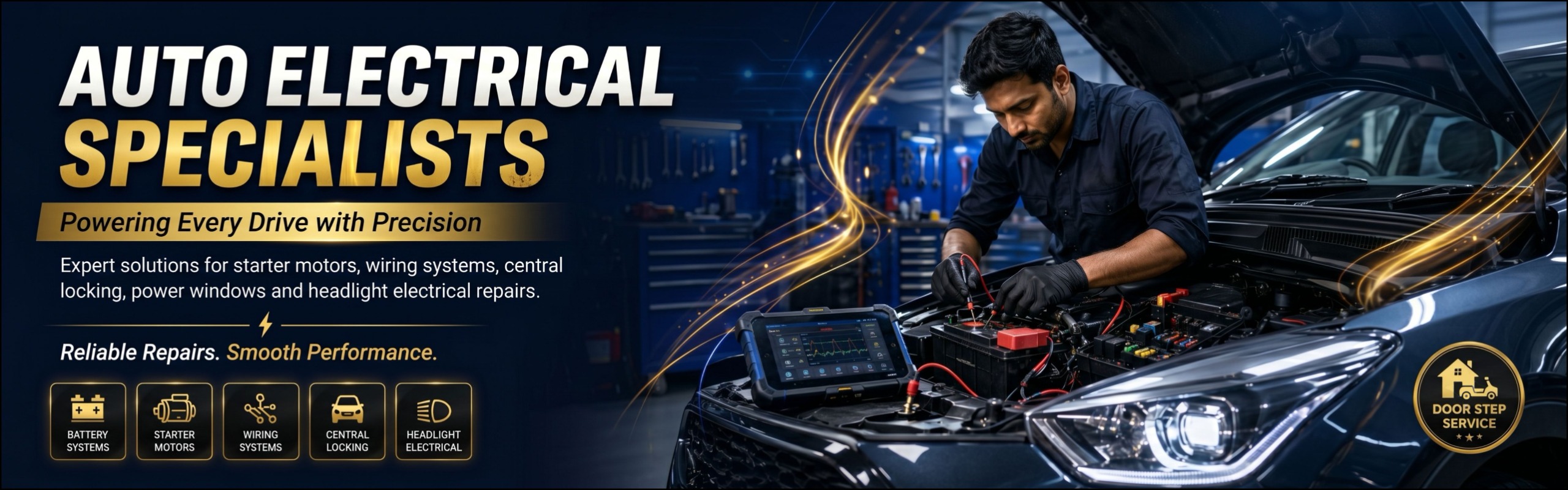DriveFix â€” Auto Electrical Specialists. Expert solutions for starter motors, wiring systems, central locking, power windows and headlight electrical repairs.